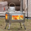 360不锈钢双面窗花_01(1) Stainless steel Tent Stove(S & L size)(Single-sided & double-sided glass)