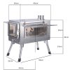 360不锈钢双面窗花_11 Stainless steel Tent Stove(S & L size)(Single-sided & double-sided glass)