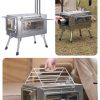 360不锈钢双面窗花_12(1) Stainless steel Tent Stove(S & L size)(Single-sided & double-sided glass)