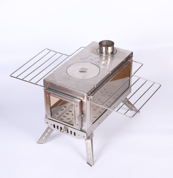IMG_5020 Stainless steel Tent Stove(S & L size)(Single-sided & double-sided glass)