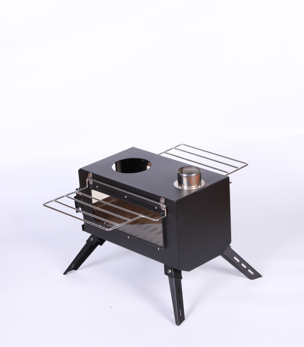 IMG_5026(1) Carbon Steel Tent Stove(S & L size)(Single-sided & double-sided glass)