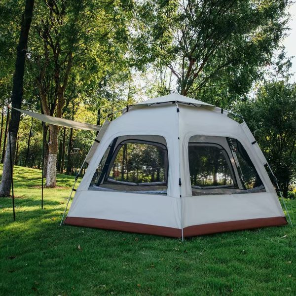 6d7ea3f8d3f3485ec63a9000c3226c33 Model 2084 5-Person Double-Layer Instant Tent