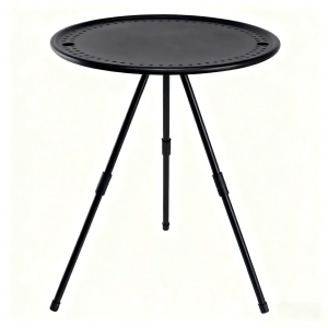 Foldable Portable Round Table (Height-Adjustable)