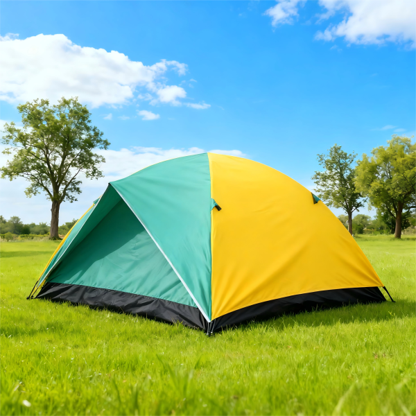 Multi-Color Manual Pitch Double-Layer Tent (2) Multi-Color Manual Pitch Double-Layer Tent